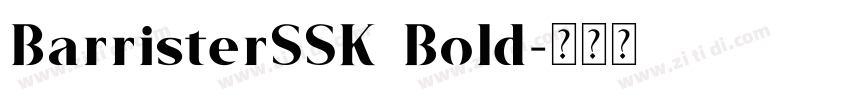 BarristerSSK Bold字体转换